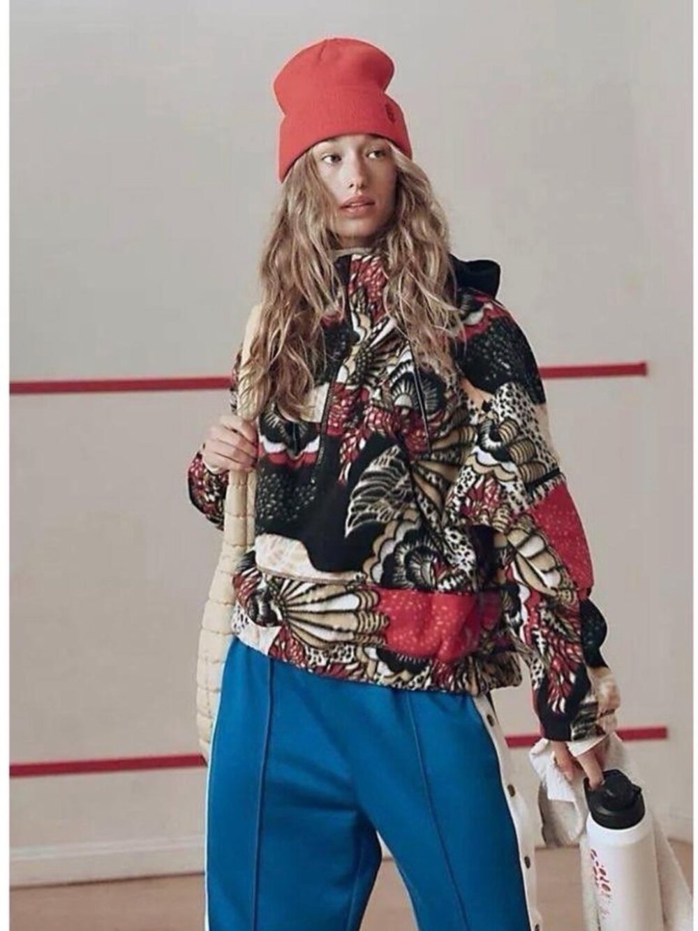 Free People Movement Wild And Free Printed Fleece Pullover NEW Size Small - Picture 8 of 16